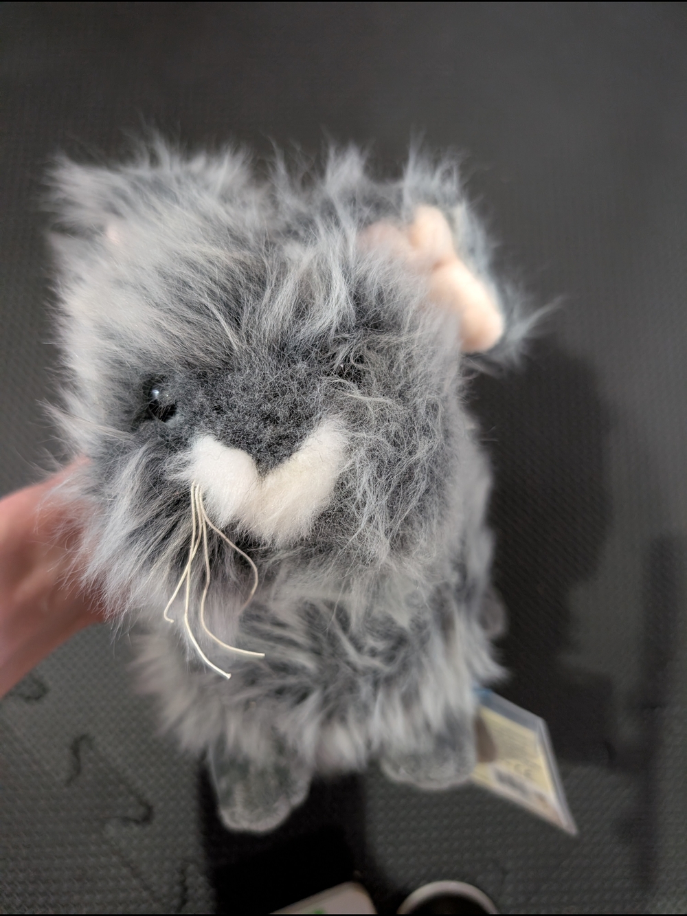 Webkinz Angora Rabbit Plush Stuffed Animal Gray Rabbit Bunny - Picture 4 of 9